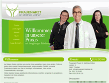 Tablet Screenshot of frauenarzt-zoellner.de